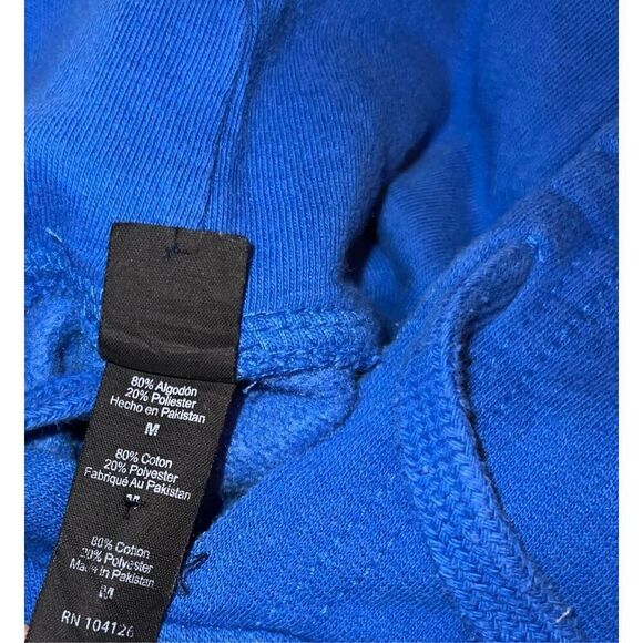 Rare Unisex Tultex Get Toasty Blue Hoodie Size Medium - Picture 3 of 7